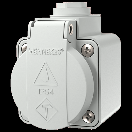 MENNEKES 230V 16A 2P 壁装式 SCHUKO® 插座 10118 产品图