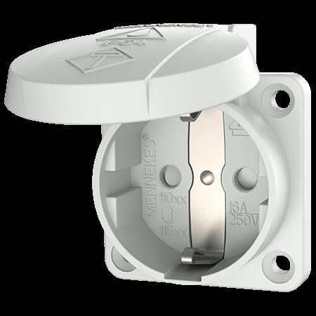 MENNEKES 230V 16A 2P 面板式 SCHUKO® 插座 11080 产品图