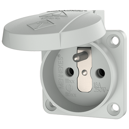 MENNEKES 230V 16A 面板式接地型插座 11110 产品图
