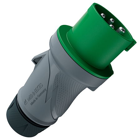 MENNEKES 50-500V 32A 4P 插头 13581 产品图