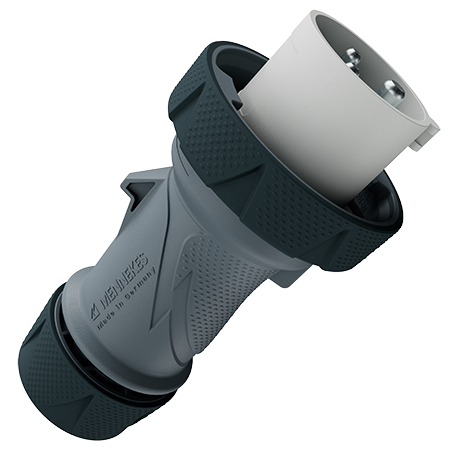 MENNEKES 带 ErgoCONTACT 的插头 PowerTOP® Xtra R 13666 13666（16A 50-250V 3极 IP67, IP69）产品图