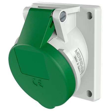 MENNEKES 带 TwinCONTACT 双接线端子的面板式插座 1635 1635（16A 50-500V 3极 IP44）产品图