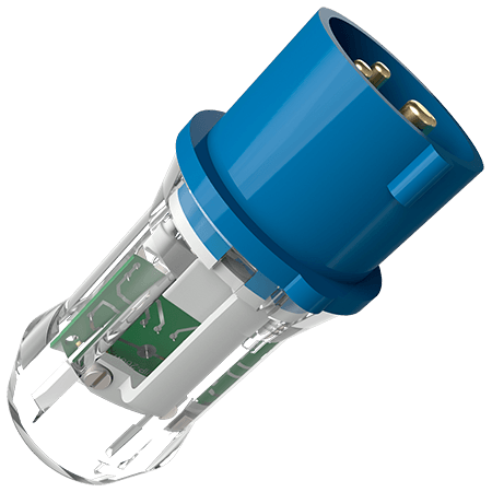 MENNEKES 230V 63A 4P 相序检测插头 3420（63A 230V 4极 IP44）产品图