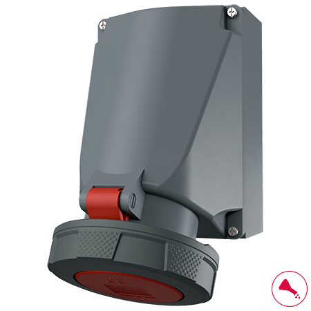 MENNEKES 400V 63A 4P 明装插座 3773 产品图