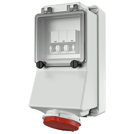 MENNEKES 400V 16A 5P 明装插座 5012（16A 400V 5极 IP44）产品图
