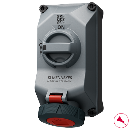 MENNEKES 400V 16A 5P 明装插座 5802506G 产品图