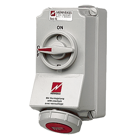 MENNEKES 400V 32A 7P 明装插座 6106（32A 400V 7极）产品图