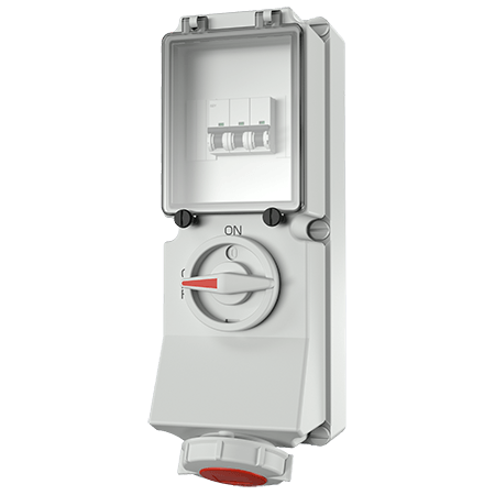 MENNEKES 400V 16A 4P 明装插座 7239（16A 400V 4极）产品图