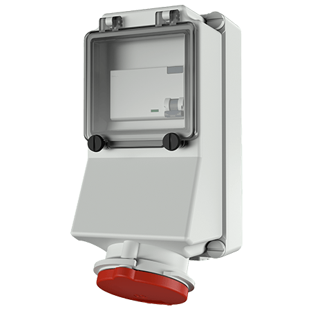 MENNEKES 400V 32A 5P 明装插座 7313（32A 400V 5极 IP44）产品图