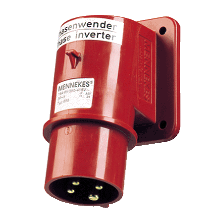 MENNEKES 400V 16A 4P 相位转换插头 855（16A 400V 4极）产品图