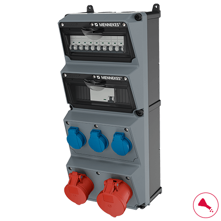 MENNEKES AMAXX® 组合插座装置 带有A型剩余电流动作保护器 940015 940015 产品图