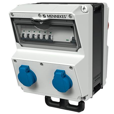 MENNEKES AMAXX® 组合插座装置 带有A型剩余电流动作保护器 970004 970004（40A）产品图